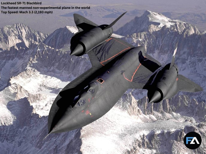 Lockheed SR-71 Blackbird - the fastest plane in the world (manned non-experimental)