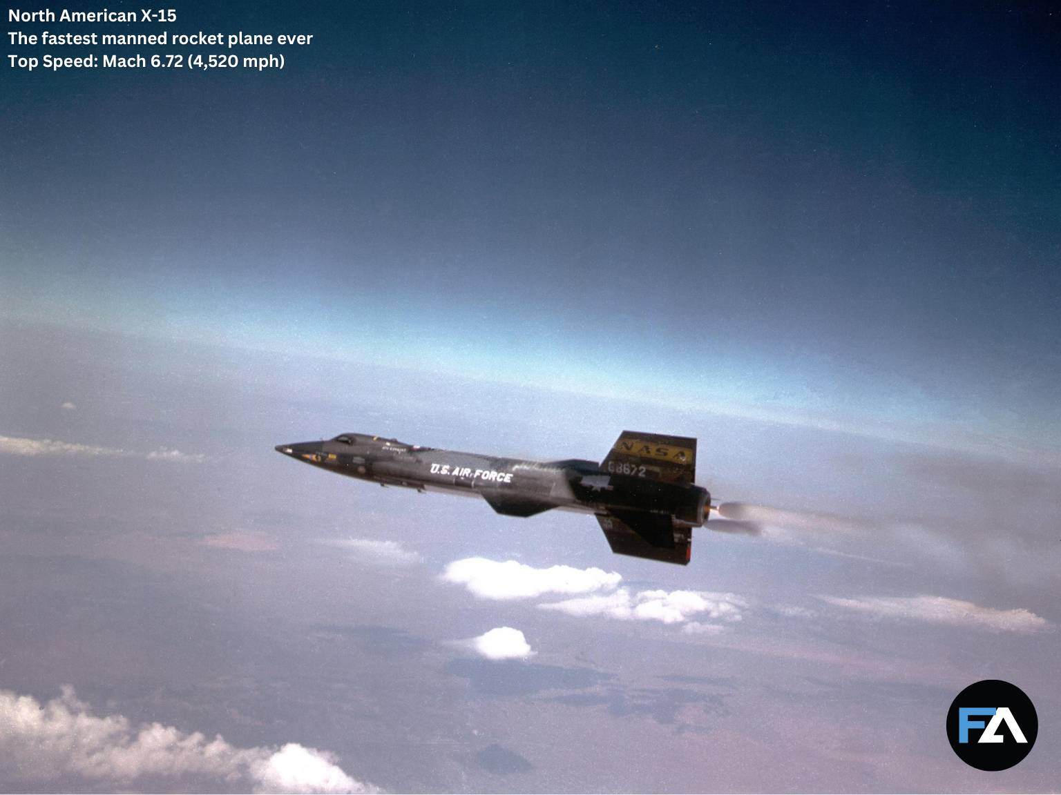 The fastest manned plane in the world_ X-15 - Mach 6.72